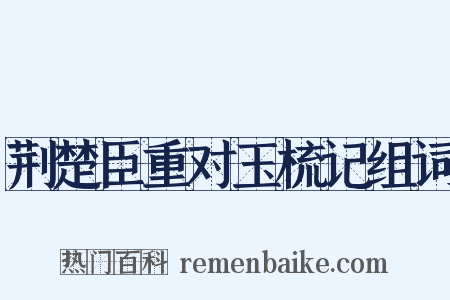 荆楚臣重对玉梳记组词是什么意思的图片